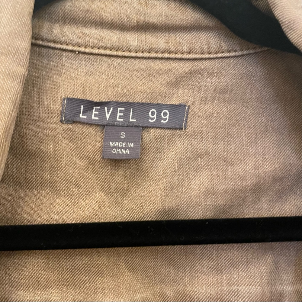 Tan Moto jacket by Level99 - Picture 2 of 4